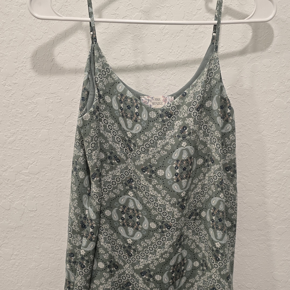 Floral Print Spaghetti Strap Top